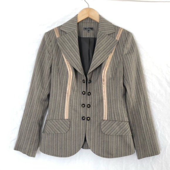 Unknown Jackets & Blazers - Gorgeous Russian Blazer Brass Filigree Hardware